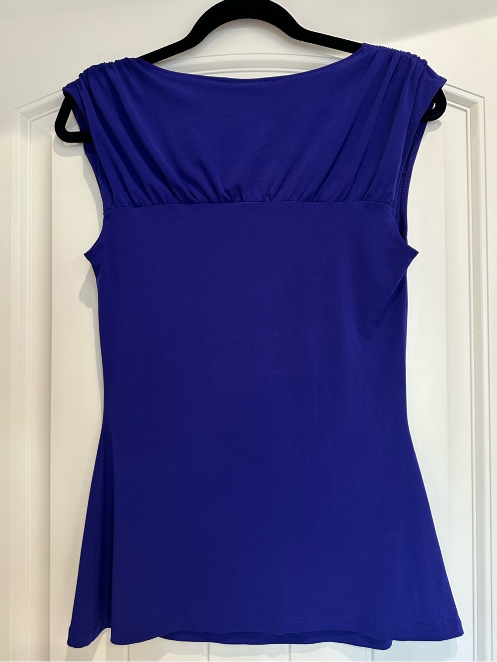 Express Cobalt Cap Sleeve Blouse Size Small - Picture 2 of 5